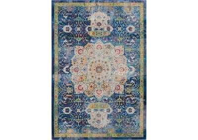 Image for Nourison Ankara Global ANR03 Blue 4'x6' Oushak Area Rug