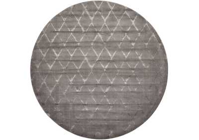 Image for Nourison Twilight TWI15 Silver and Grey 8' Round Large Rug