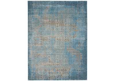 Image for Nourison Karma KRM01 Blue 5'x7' Area Rug