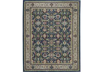Image for Nourison Ankara Global ANR13 Navy Blue Multicolor 8'x10' Large Textured Rug