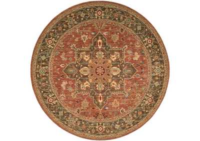 Image for Nourison Living Treasures LI01 Brown 6' Round Area Rug