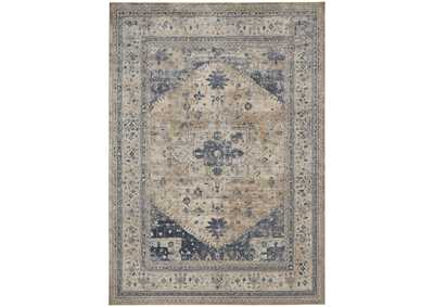 Image for kathy ireland Home Malta MAI02 Beige and Blue 9'x12' Rug