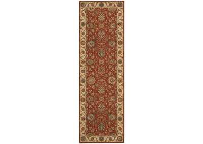 Image for Nourison Living Treasures LI05 Brown 8' Runner Hallway Rug