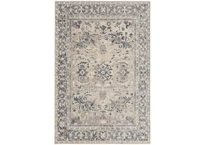 Image for kathy ireland Home Malta MAI05 Blue and Ivory 5'x8' Area Rug