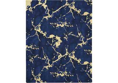 Image for Nourison Symmetry SMM09 Navy Blue Artistic Large Rug