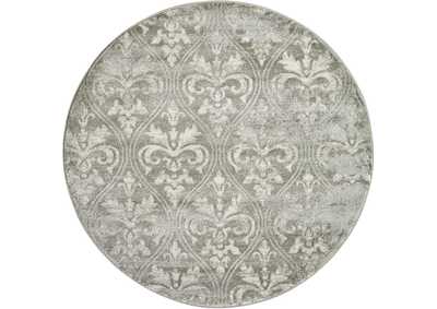 Image for Nourison Euphoria EUP06 Grey 5' Round Area Rug