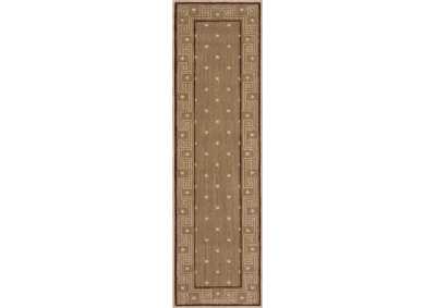 Image for Nourison Cosmopolitan CS95 Brown 8' Runner Hallway Rug