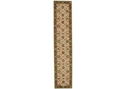 Image for Nourison Living Treasures LI05 Beige 12' Runner Hallway Rug