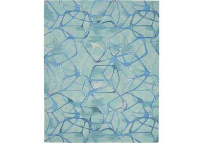 Image for Nourison Symmetry SMM05 Aqua 8'x10' Large Textured Rug