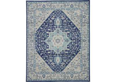Image for Nourison Tranquil TRA06 Blue and White 9'x12' Oversized Rug