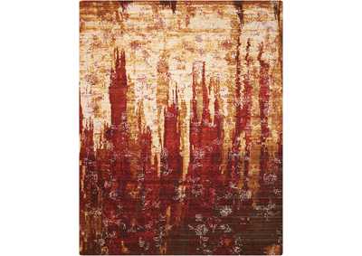 Image for Nourison Rhapsody RH006 Yellow and Red 9'x12' Rug