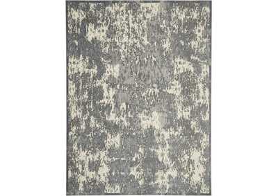 Image for kathy ireland Home Sahara KI392 Charcoal and Ivory 8'x11' Large Rug