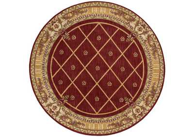 Image for Nourison Ashton House AS03 Red 6' Round Area Rug