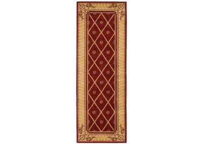 Image for Nourison Ashton House AS03 Red 6' Runner Hallway Rug