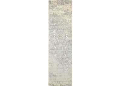 Image for Nourison Luminance LUM10 Grey 8' Runner Hallway Rug