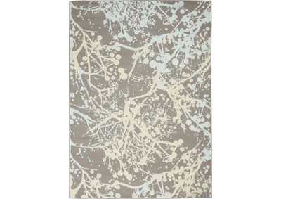 Image for Nourison Jubilant JUB12 Grey and Blue 5'x7' Contemporary Area Rug
