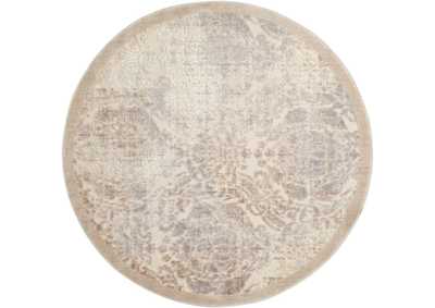 Image for Nourison Graphic Illusions GIL09 White 8' Round Rug