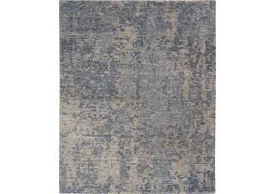 Image for Nourison Ellora ELL04 Grey 8'x10' Large Handmade Rug