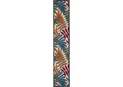 Image for Nourison Aloha ALH18 Multicolor 12'xRunner Indoor-outdoor Rug