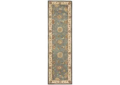 Image for Nourison 2000 2210 Blue 8' Runner Area Rug