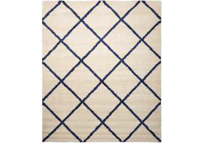Image for Nourison Brisbane BRI03 Blue and Ivory 5'x7' Area Rug