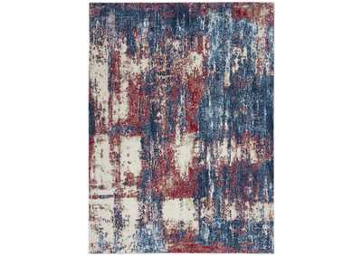 Image for Nourison Etchings 5'3" x 7'3" Multicolor Painterly Area Rug