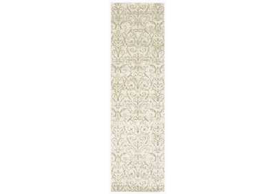 Image for Nourison Luminance LUM05 Blue 8' Runner Hallway Rug