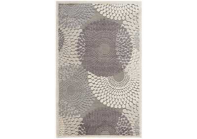 Image for Nourison Graphic Illusions GIL04 Grey 4'x6' Area Rug