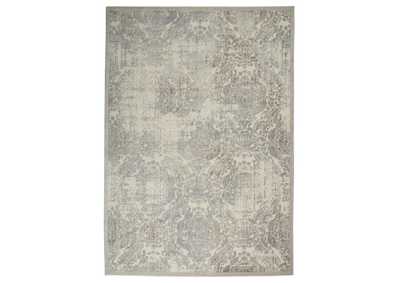 Image for Nourison Graphic Illusions GIL09 White 7'x10' Rug