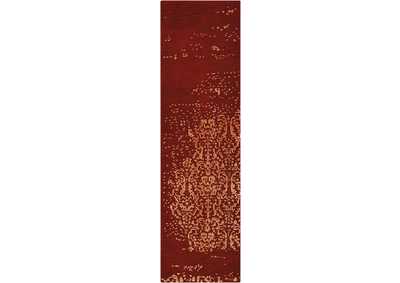 Image for Nourison Opaline OPA08 Burnt Orange 8' Runner Hallway Rug