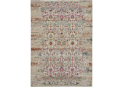 Image for Nourison Vintage Kashan VKA02 Ivory Multicolor 4'x6' Boho Area Rug
