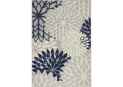 Image for Nourison Aloha 6'x9' Ivory Navy Area Rug