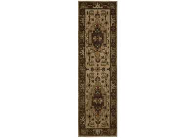 Image for Nourison Tahoe TA01 Beige 8' Runner Hallway Rug