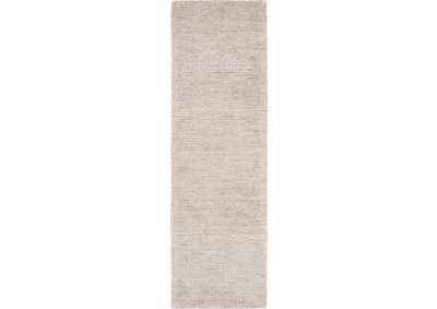 Image for Nourison Weston WES01 Beige 8' Runner Textured Hallway Rug