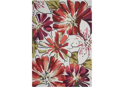 Image for Nourison Fantasy FA16 White Multicolor 5'x8' Area Rug