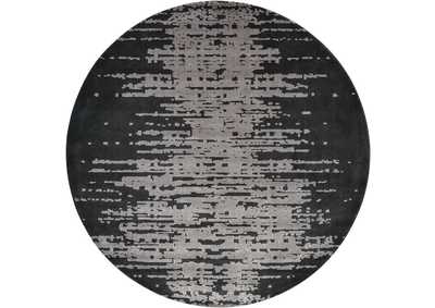 Image for Nourison Twilight TWI11 Black and Grey 8' Round Large Rug