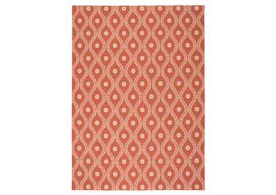 Image for Nourison Home & Garden RS085 Red and Brown 8'x11' Rug