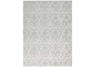 Image for kathy ireland Home Sahara KI390 Silver and Ivory 4'x6' Area Rug