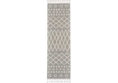 Image for Nourison Moroccan Shag MRS02 Jute 8' Runner Hallway Rug