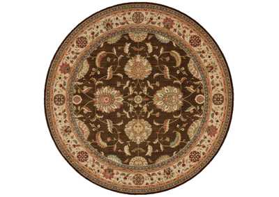 Image for Nourison Living Treasures LI04 Brown 8' Round Rug