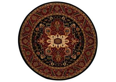 Image for Nourison Paramount PAR05 Black 5' Round Area Rug