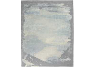 Image for Nourison Prismatic 10'x14' Seafoam Silver Area Rug