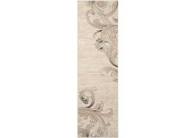 Image for Nourison Maxell MAE05 Taupe 8' Runner Hallway Rug