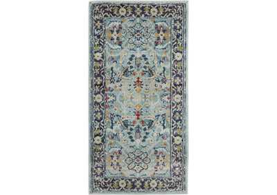 Image for Nourison Ankara Global ANR14 Light Blue Multicolor Persian Area Rug
