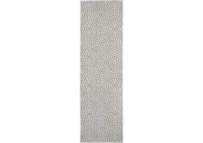 Image for Nourison Urban Chic URC04 White 7' Runner Hallway Rug
