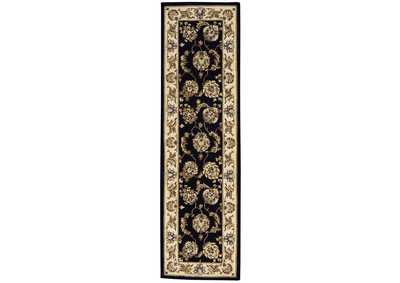 Image for Nourison 2000 8' Runner Black Area Rug