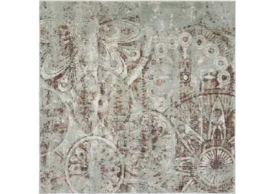 Image for Nourison Euphoria EUP03 Grey 5' Square Area Rug