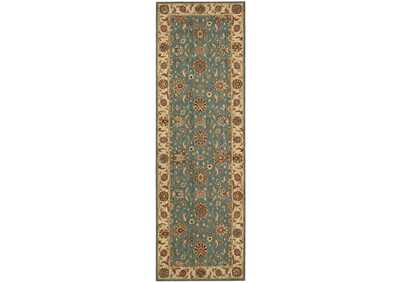 Image for Nourison Living Treasures LI05 Blue 8' Runner Hallway Rug