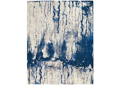 Image for Nourison Twilight TWI29 Navy Blue and White 8'x10' Large Rug