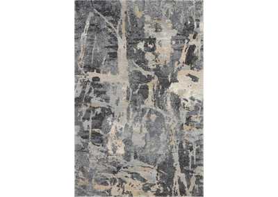Image for Nourison Fusion FSS10 Beige and Grey 4'x6' Modern Area Rug